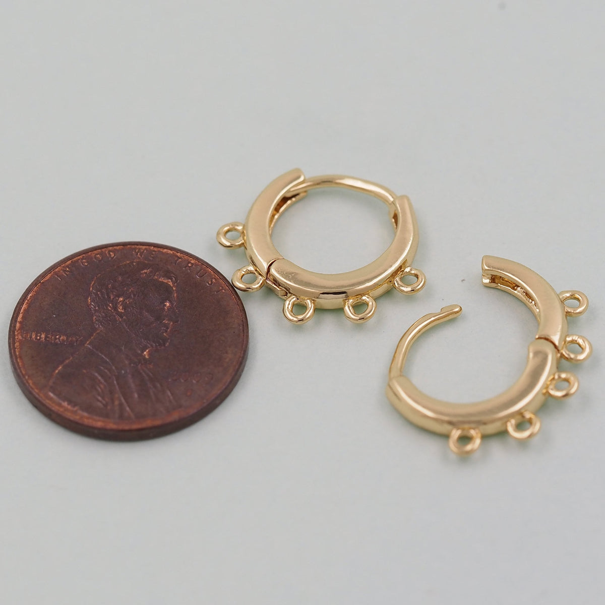 18K Gold Filled Huggie Hoop Earrings for Jewelry Making