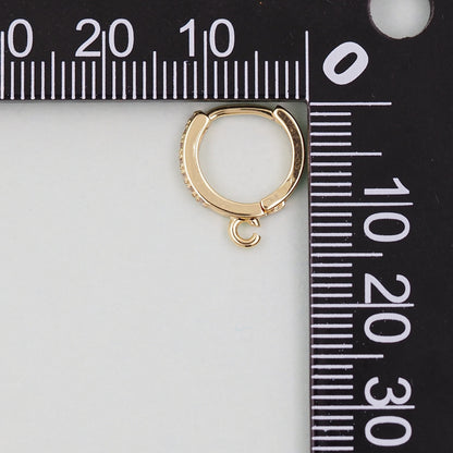 1pair 18K Gold Filled Hoops earring components,Gold Earrings,Dainty Hoops Huggie,Gold Huggies Hoop Earrings