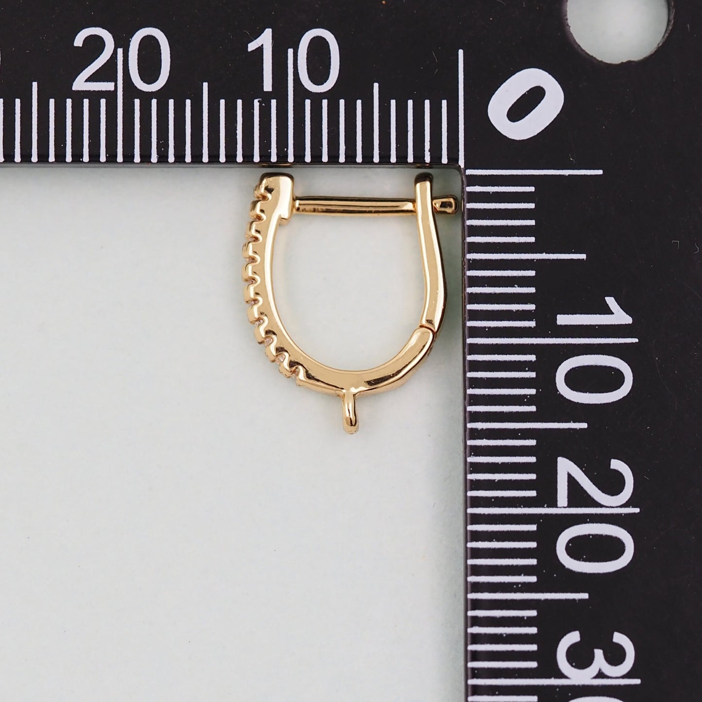 1pair 18K Gold Filled Hoops earring components,Gold U Earrings,Dainty Hoops Huggie,Gold Huggies Hoop Earrings