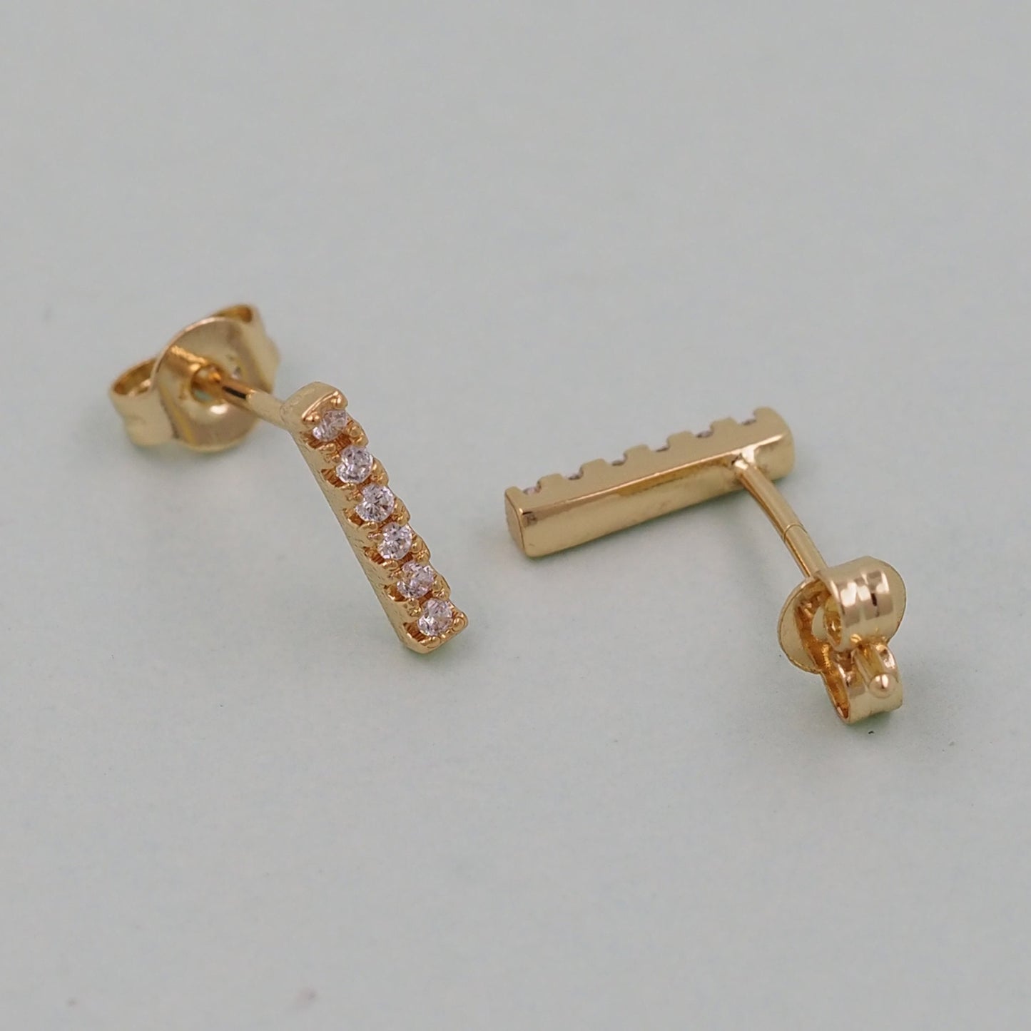 1pair 18K Gold Filled strip bar Earrings,Gold Earrings,Dainty  Earrings
