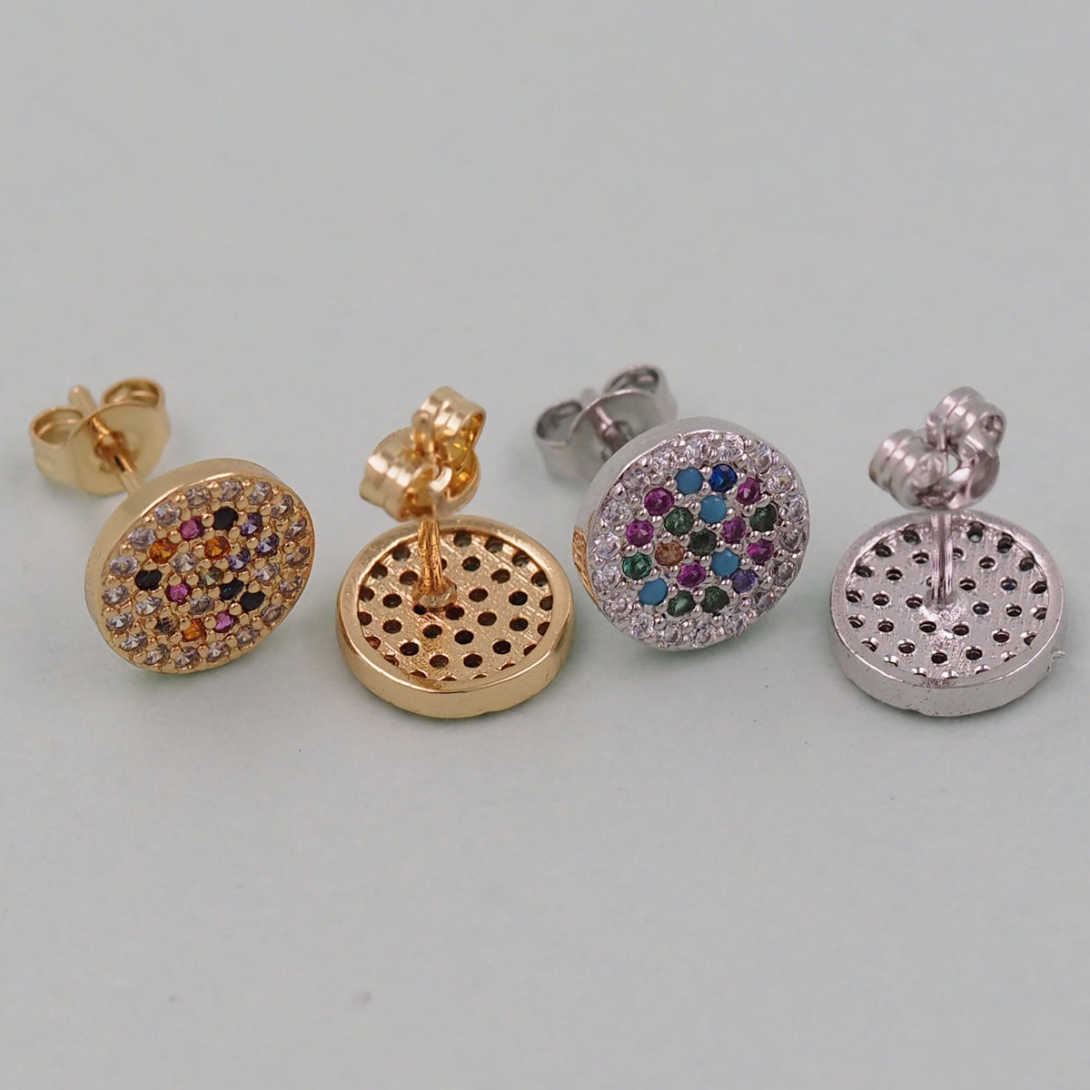 18K Gold Filled Evil Eye Charm Pendant for Jewelry Making