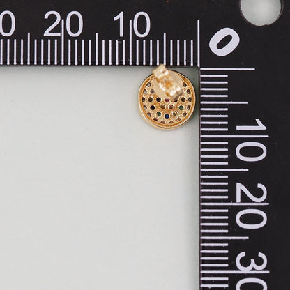 18K Gold Filled Evil Eye Charm Pendant for Jewelry Making