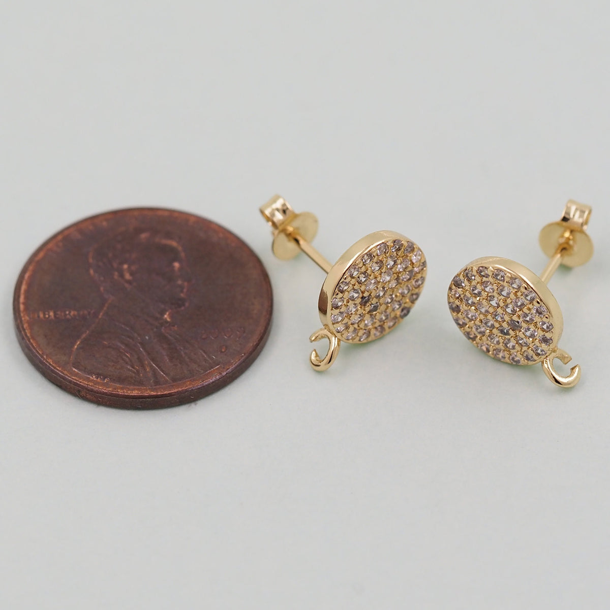 18K Gold Filled Round Hoop Earrings for Jewelry Making