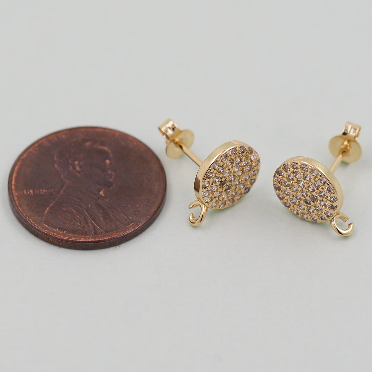 18K Gold Filled Round Hoop Earrings for Jewelry Making