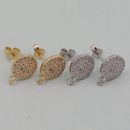 18K Gold Filled Round Hoop Earrings for Jewelry Making