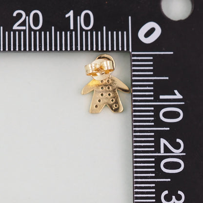 1pair 18K Gold Filled Boy Earrings,Gold Earrings,Dainty Earrings