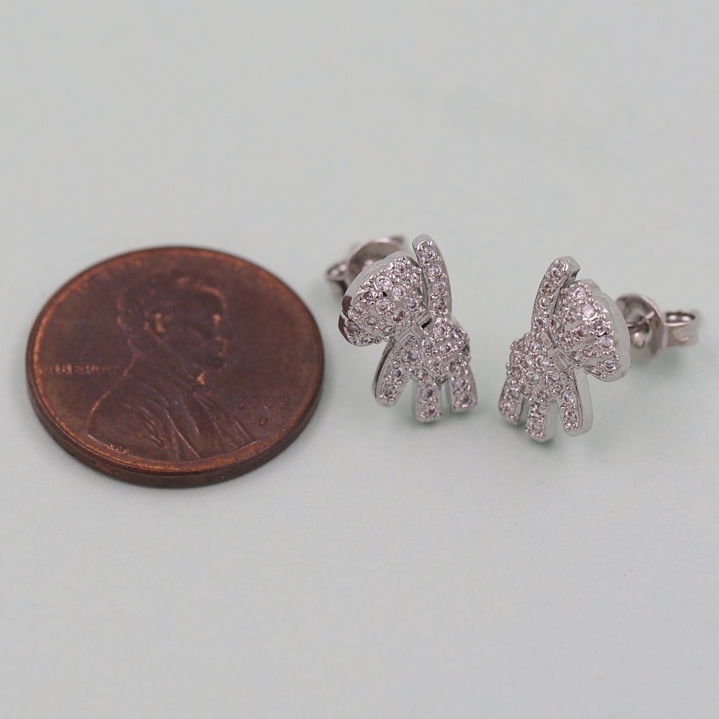 1pair 18K Gold Filled Bear Earrings,Gold Earrings,Dainty Earrings