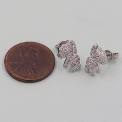 1pair 18K Gold Filled Bear Earrings,Gold Earrings,Dainty Earrings