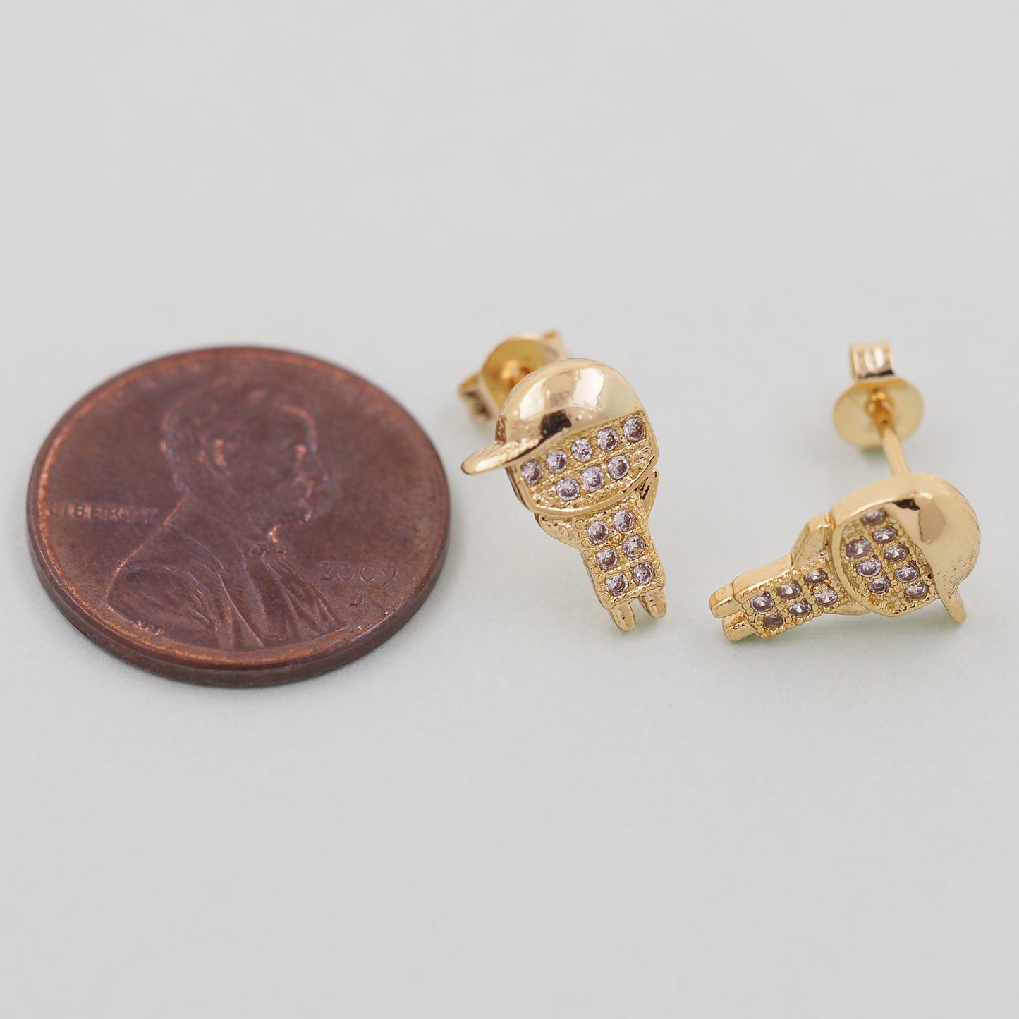 1pair 18K Gold Filled Boy Earrings,Gold Earrings,Dainty Earrings
