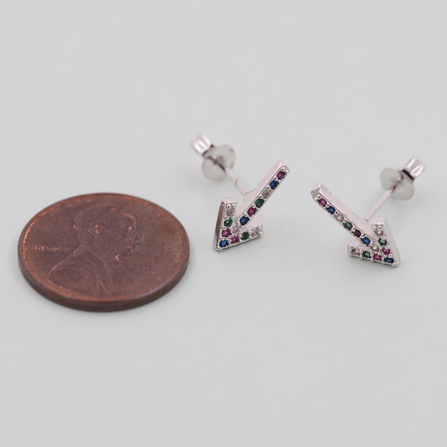 1pair 18K Gold Filled Arrow Earrings,Gold Earrings,Dainty Earrings