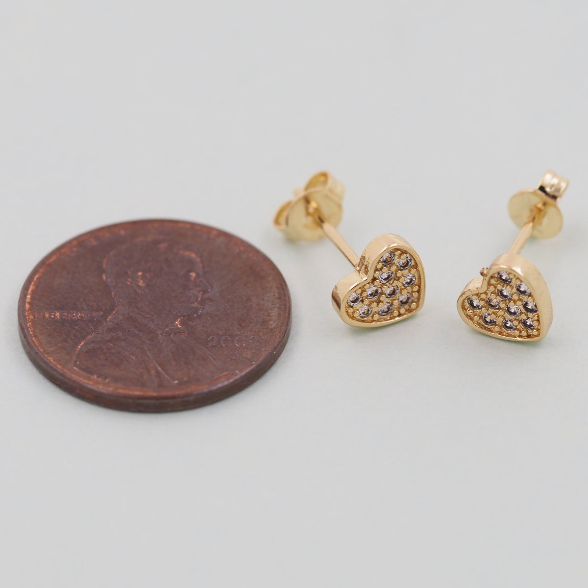 18K Gold Filled Heart Charm Pendant for Jewelry Making