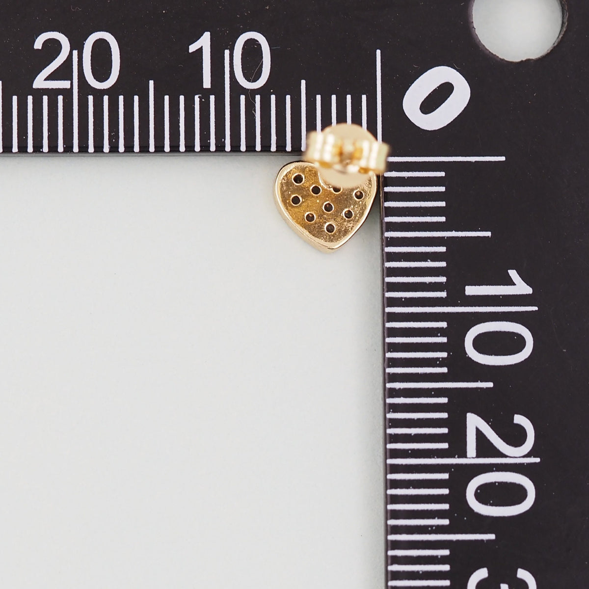 18K Gold Filled Heart Charm Pendant for Jewelry Making