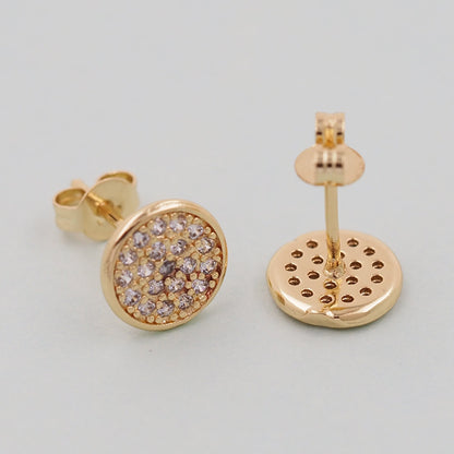 1pair 18K Gold Filled Round Earrings,Gold Earrings,Dainty Earrings