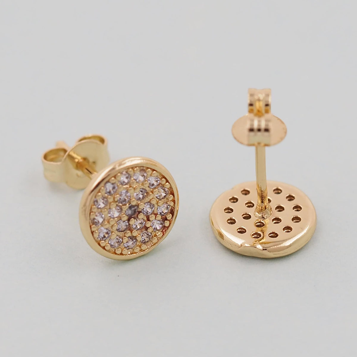 1pair 18K Gold Filled Round Earrings,Gold Earrings,Dainty Earrings