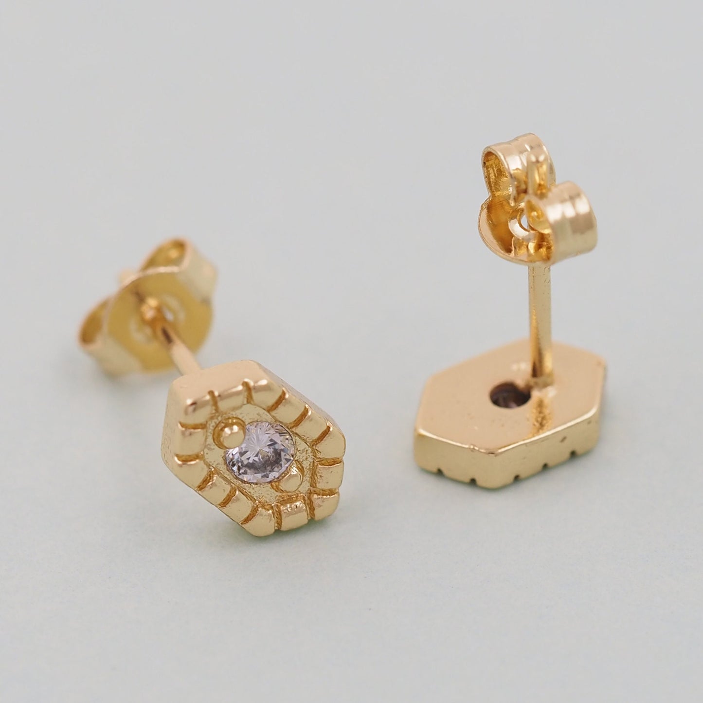 1pair 18K Gold Filled geometry Earrings,Gold Earrings,Dainty Earrings