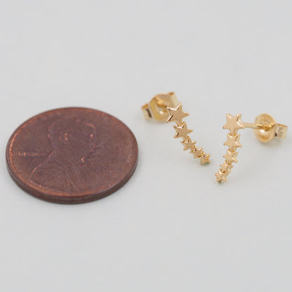1pair 18K Gold Filled Star Earrings,Gold Earrings,Dainty Earrings