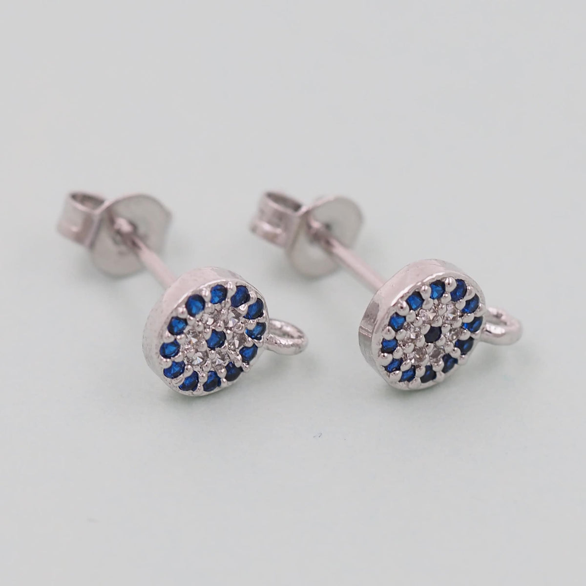 18K Gold Filled Evil Eye Charm Pendant for Jewelry Making