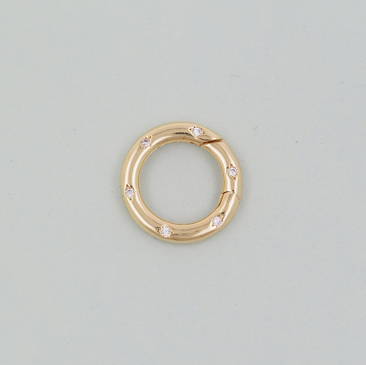 18K Gold Filled Round Clasp for Jewelry Making