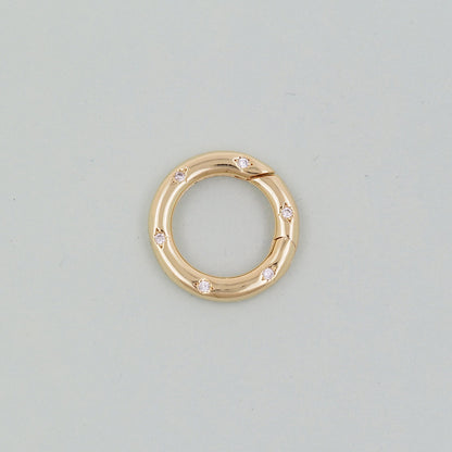18K Gold Filled Round Clasp for Jewelry Making