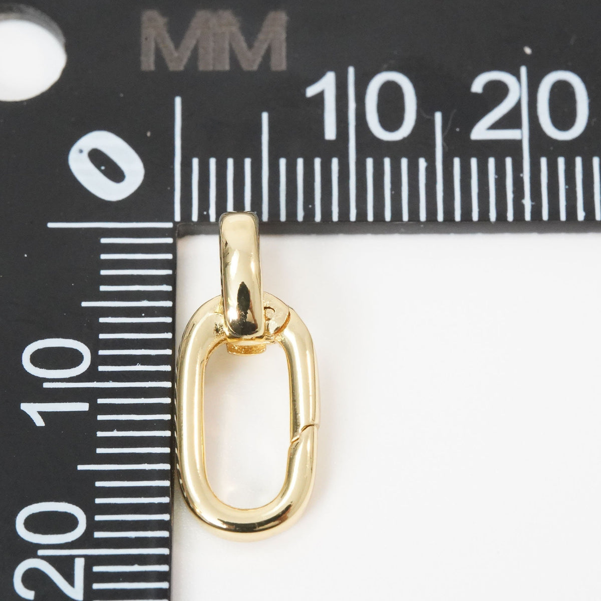18K Gold Filled Oval Clasp for Jewelry Making