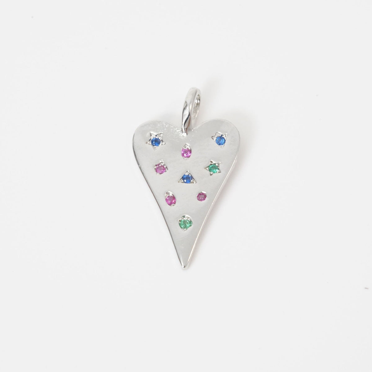 18K Gold Filled Heart Charm Pendant for Jewelry Making