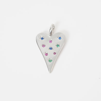 18K Gold Filled Heart Charm Pendant for Jewelry Making