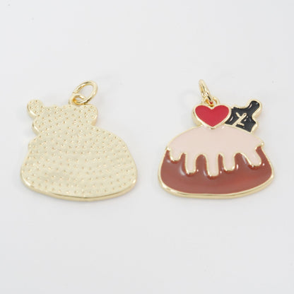 18K Gold Filled Charm Pendant for Jewelry Making