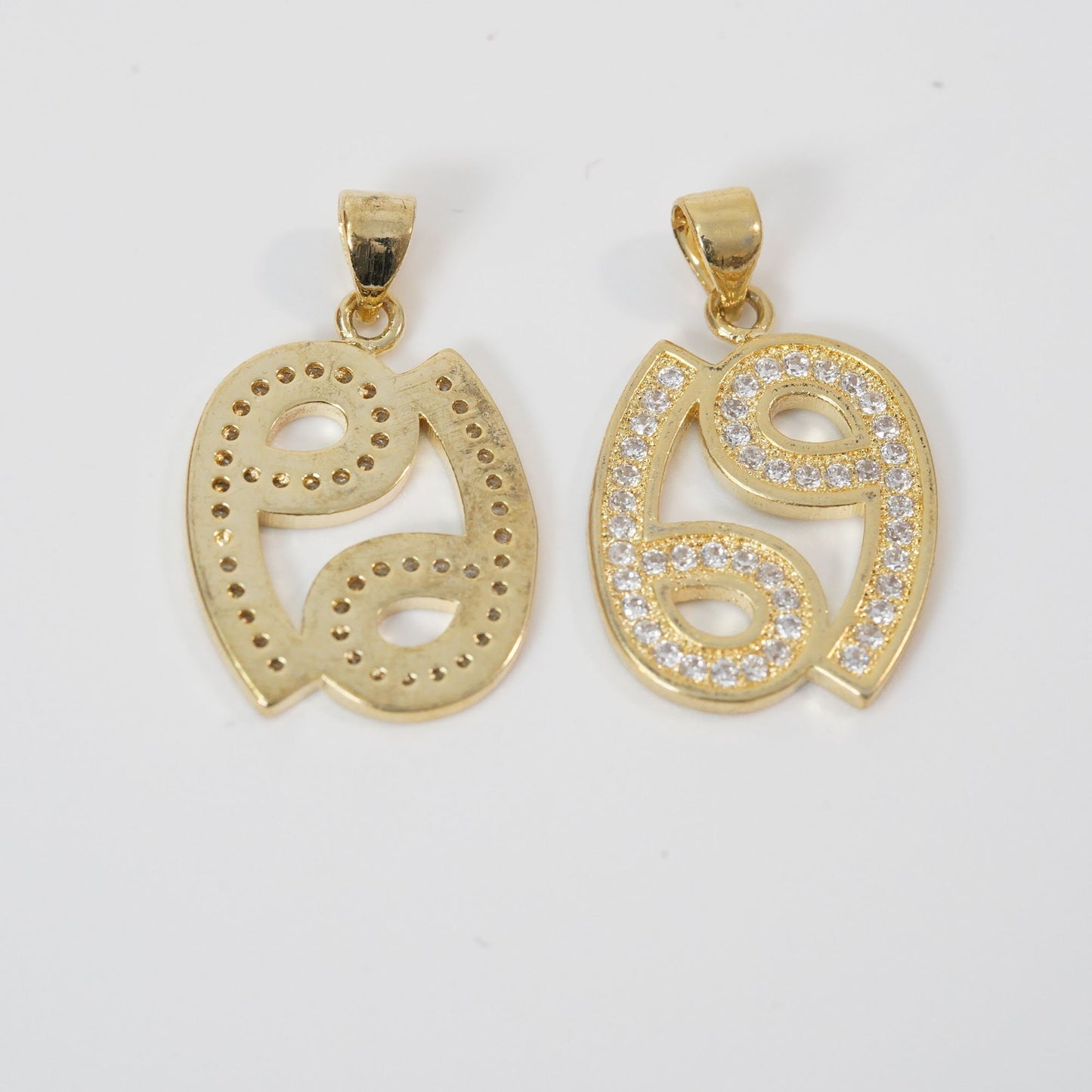 Gold number 69 Charms,18K Gold Filled number Pendant,69 Charm Bracelet Necklace for DIY Jewelry Making Supply