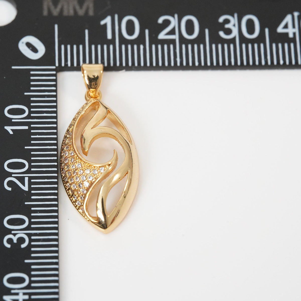 Gold Geometry Charms,18K Gold Filled Oval Pendant,geometry Charm Bracelet Necklace for DIY Jewelry Making Supply
