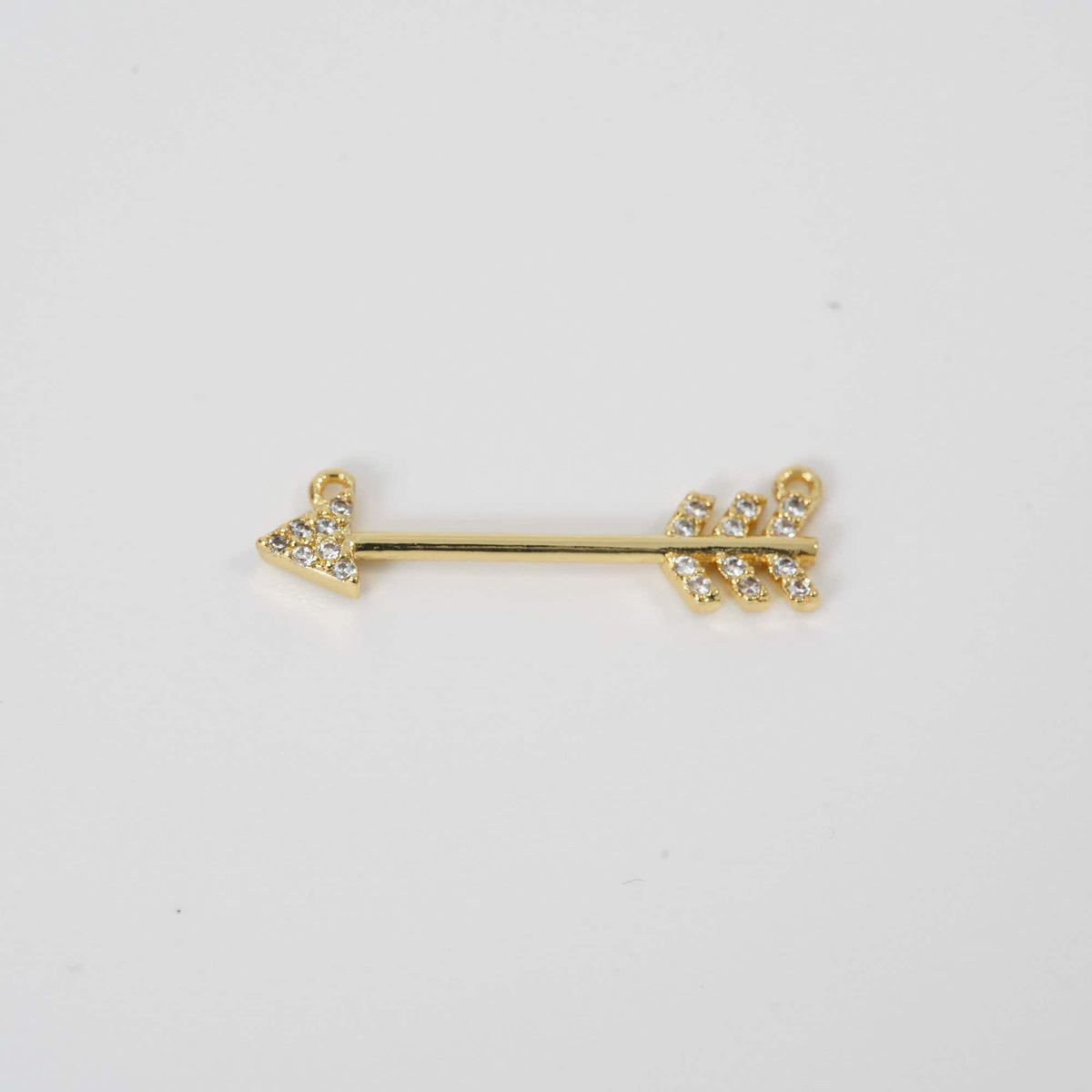 Gold Arrow Charms,18K Gold Filled Arrow Pendant,Arrow Charm Bracelet Necklace for DIY Jewelry Making Supply