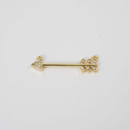 Gold Arrow Charms,18K Gold Filled Arrow Pendant,Arrow Charm Bracelet Necklace for DIY Jewelry Making Supply