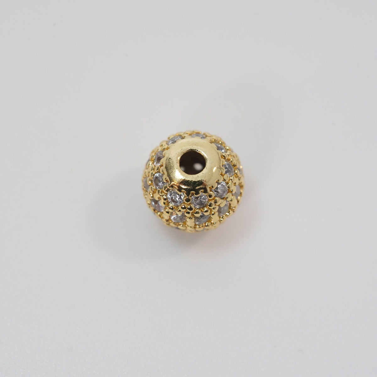 18K Gold Filled Hand CZ Charm Pendant for Jewelry Making