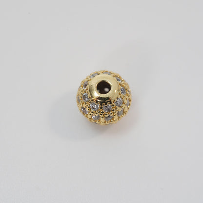 18K Gold Filled Hand CZ Charm Pendant for Jewelry Making