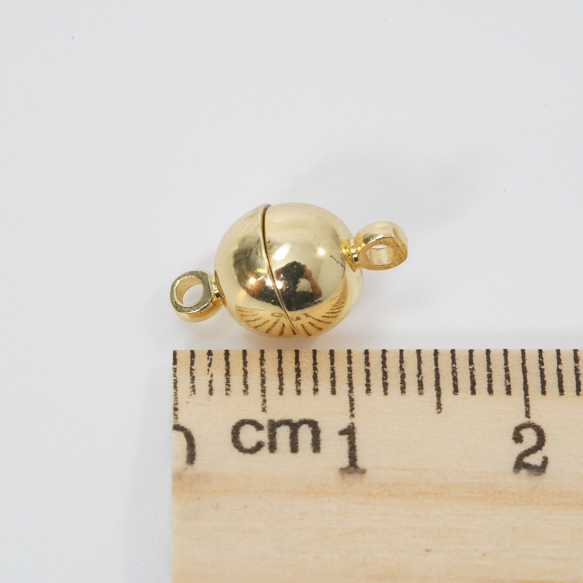 18K Gold Filled Round Clasp 8 mm, 10 mm for Jewelry Making