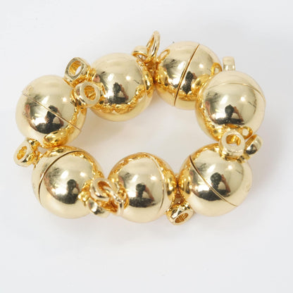 18K Gold Filled Round Clasp 8 mm, 10 mm for Jewelry Making
