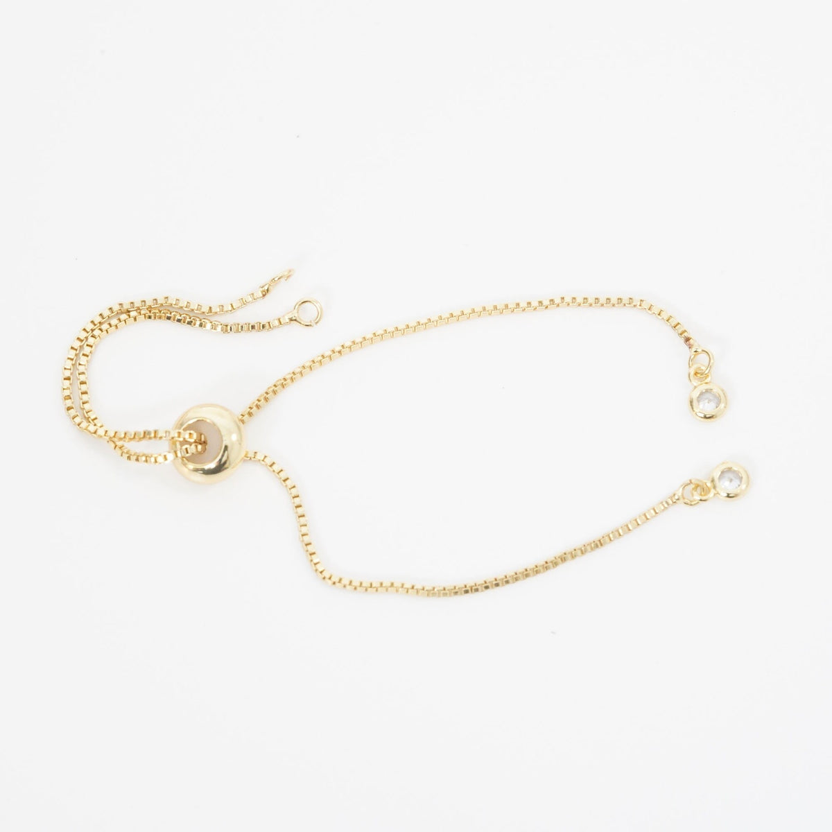 Gold Adjustable Chain,18K Gold Filled Slider Bracelet,Half-finished Adjustable Bracelet,Semi Finished Bracelets,Bracelets for