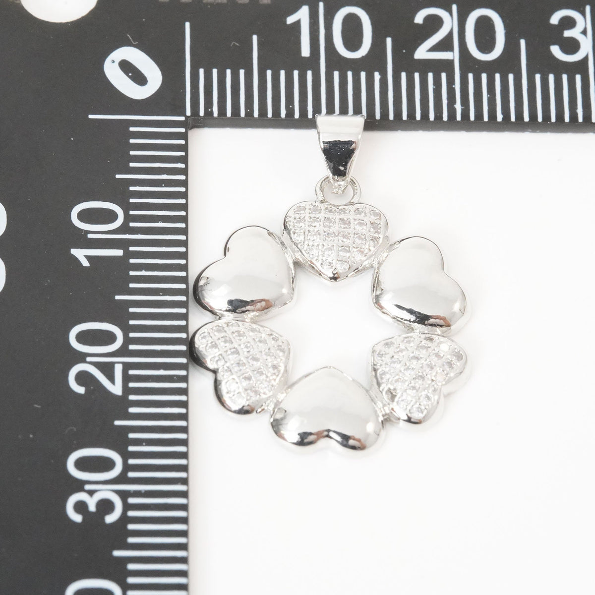 18K Gold Filled Heart Charm Pendant for Jewelry Making