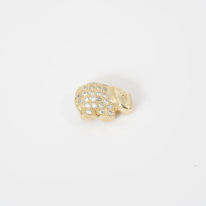 18K Gold Filled Cubic Zirconia Jewelry Beads for Jewelry Making