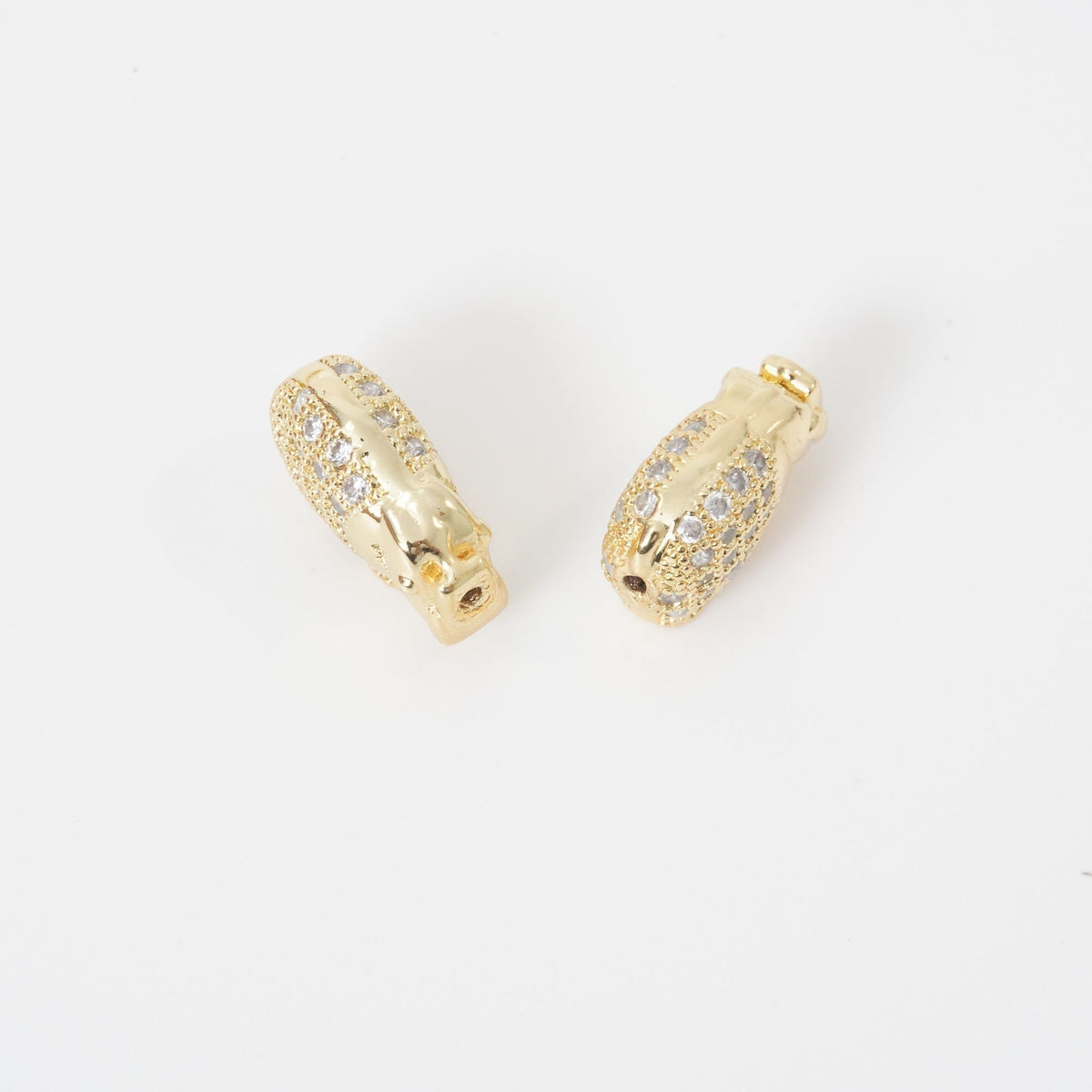 18K Gold Filled Cubic Zirconia Jewelry Beads for Jewelry Making