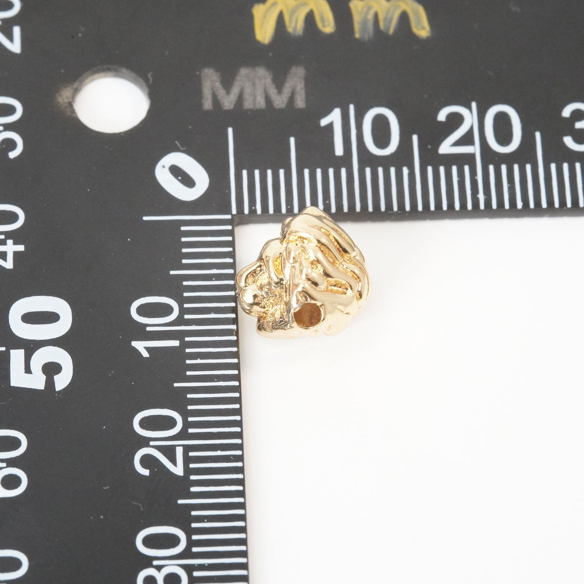 Gold lion Beads Charms,18K Gold Filled lion spacer beads Bracelet Necklace for DIY Jewelry Making Supply