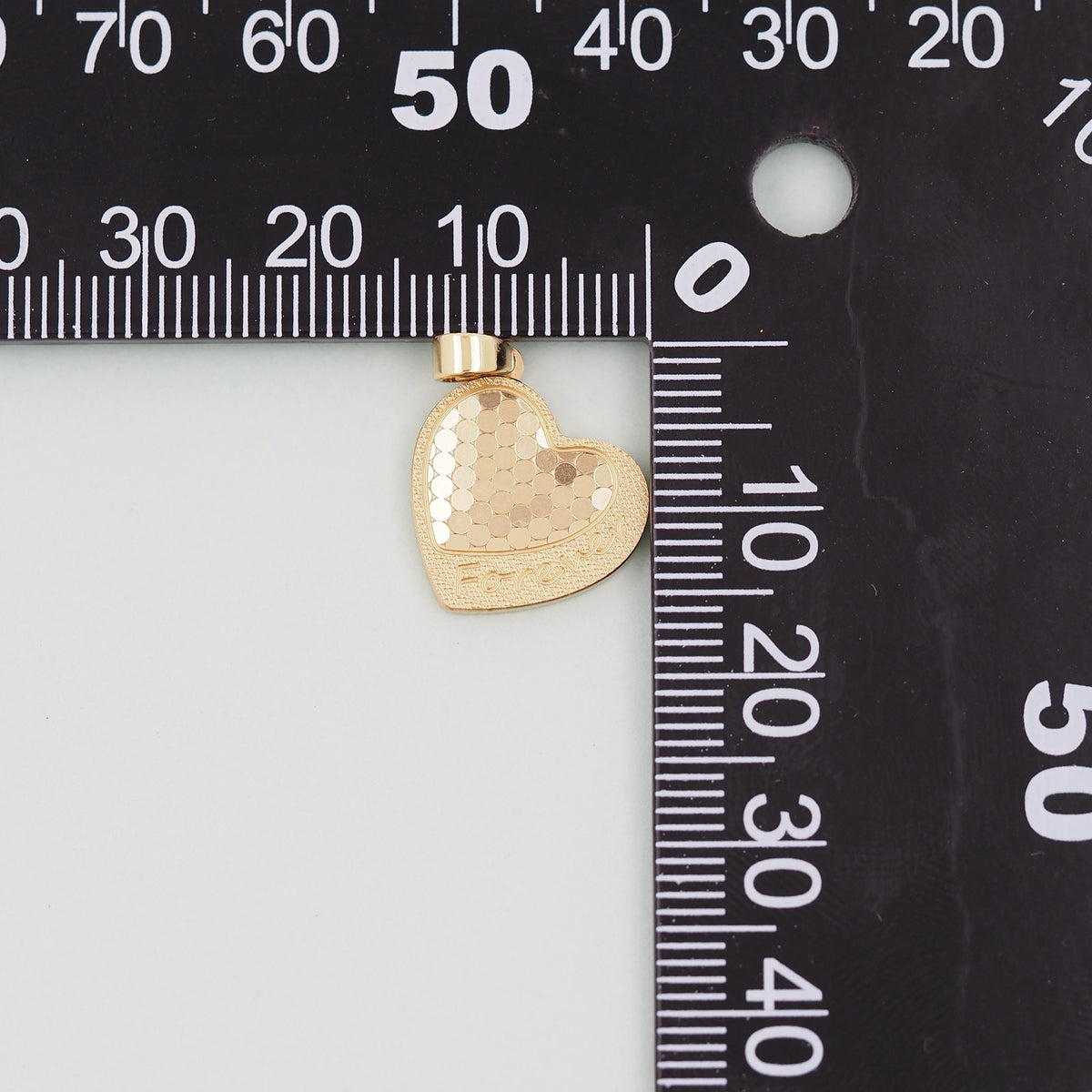 Gold Heart Charms,18K Gold Filled Heart Pendant,Heart Charm Bracelet Necklace for DIY Jewelry Making Supply