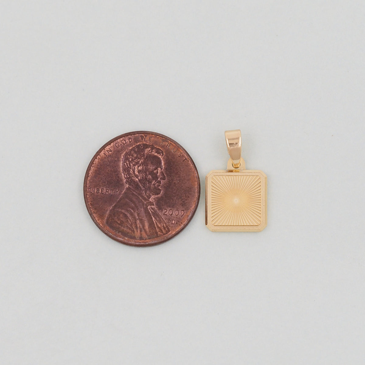 18K Gold Filled Sun Charm Pendant for Jewelry Making
