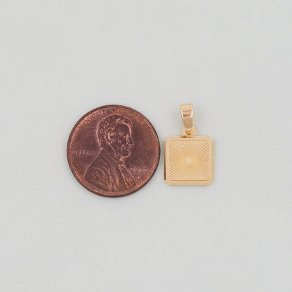 18K Gold Filled Sun Charm Pendant for Jewelry Making