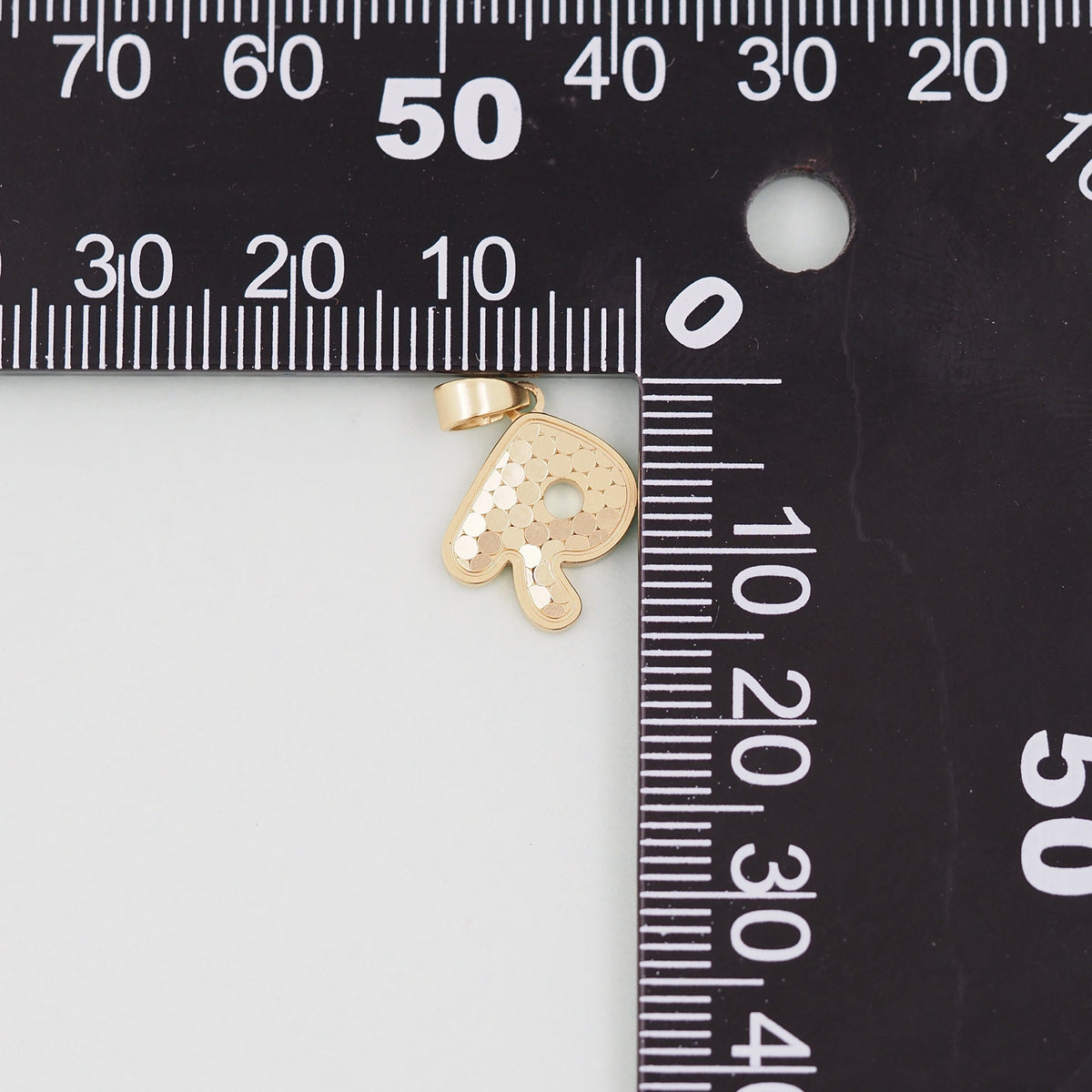 18K Gold Filled Letter Charm Pendant for Jewelry Making