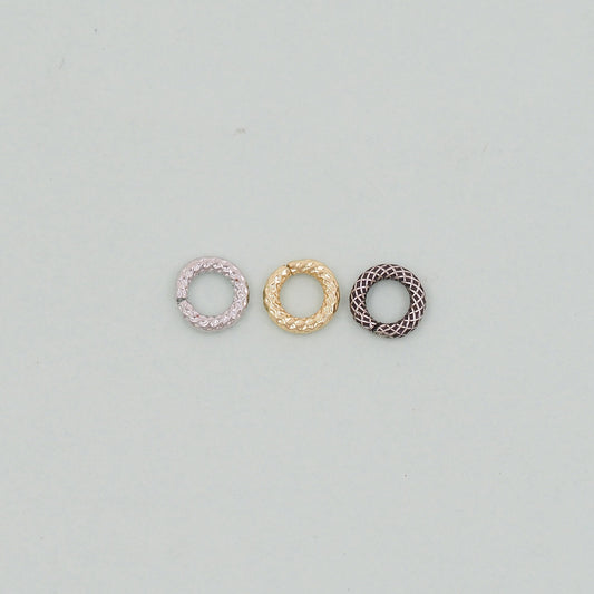 18K Gold Filled Jump Rings,Dainty O Shaped Open Jump Rings Bulk,Gold Split Rings for DIY Jewelry Making Supply Findings 7mmx1.5mm