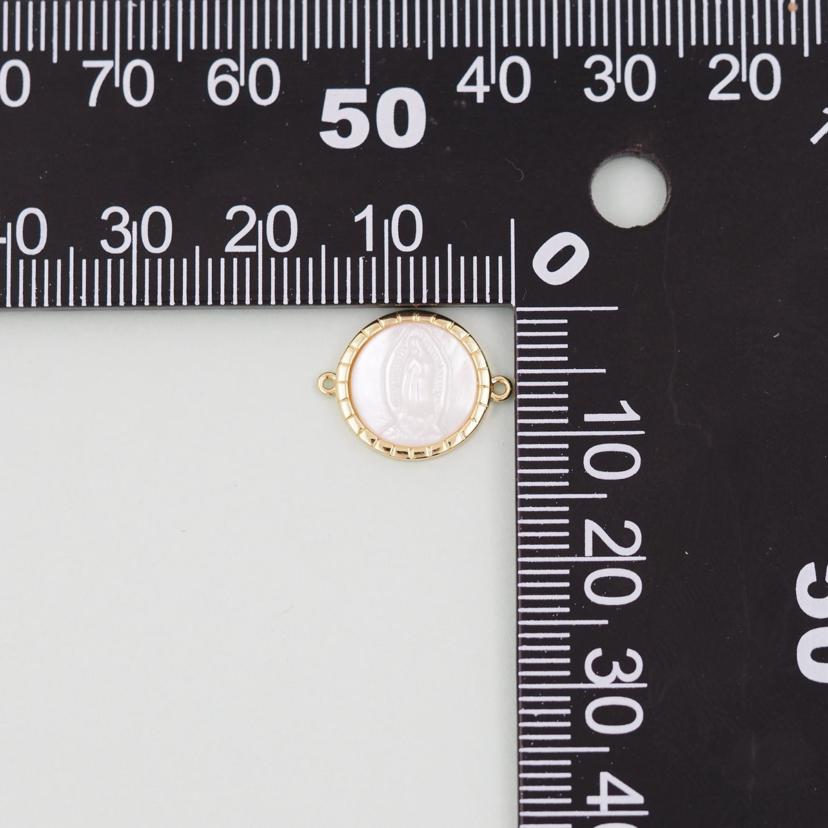 18K Gold Filled Virgin Mary Charm Pendant for Jewelry Making