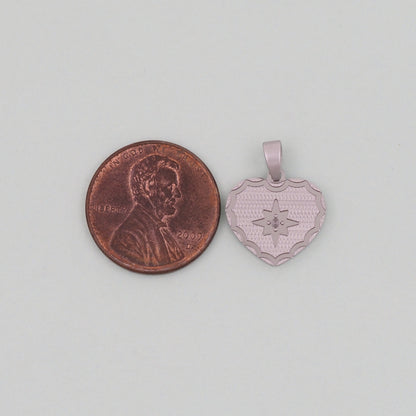 18K Gold Filled Heart Charm Pendant for Jewelry Making