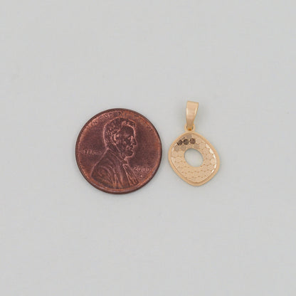 18K Gold Filled Cat Charm Pendant for Jewelry Making