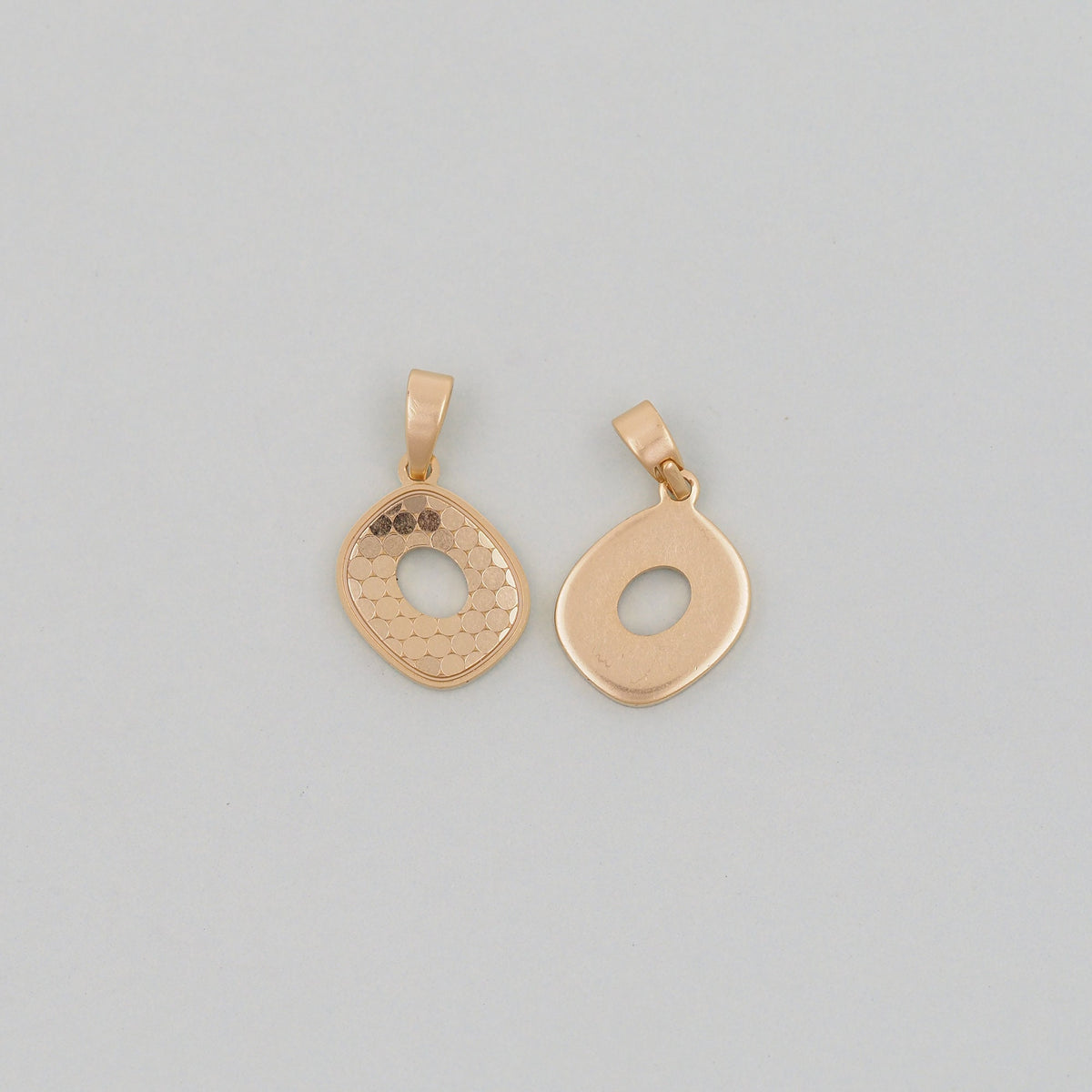 Gold Oval Charms,18K Gold Filled Oval Pendant,Stainless steel Oval Charm Bracelet Necklace for DIY Jewelry Making Supply