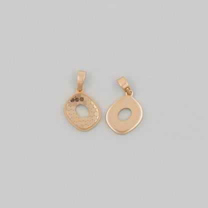 Gold Oval Charms,18K Gold Filled Oval Pendant,Stainless steel Oval Charm Bracelet Necklace for DIY Jewelry Making Supply